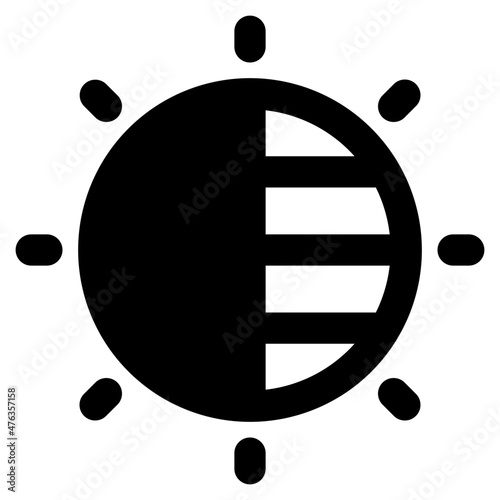 contrast icon illustration