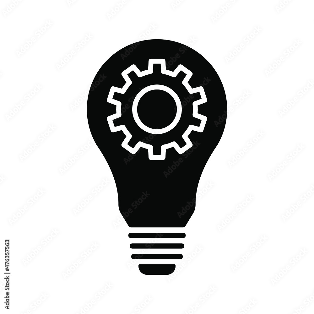 innovation icon. Light bulb and cog inside. Premium quality graphic design elemen color editable innovation icon. Light bulb and cog inside. Premium quality graphic design elemen color editable