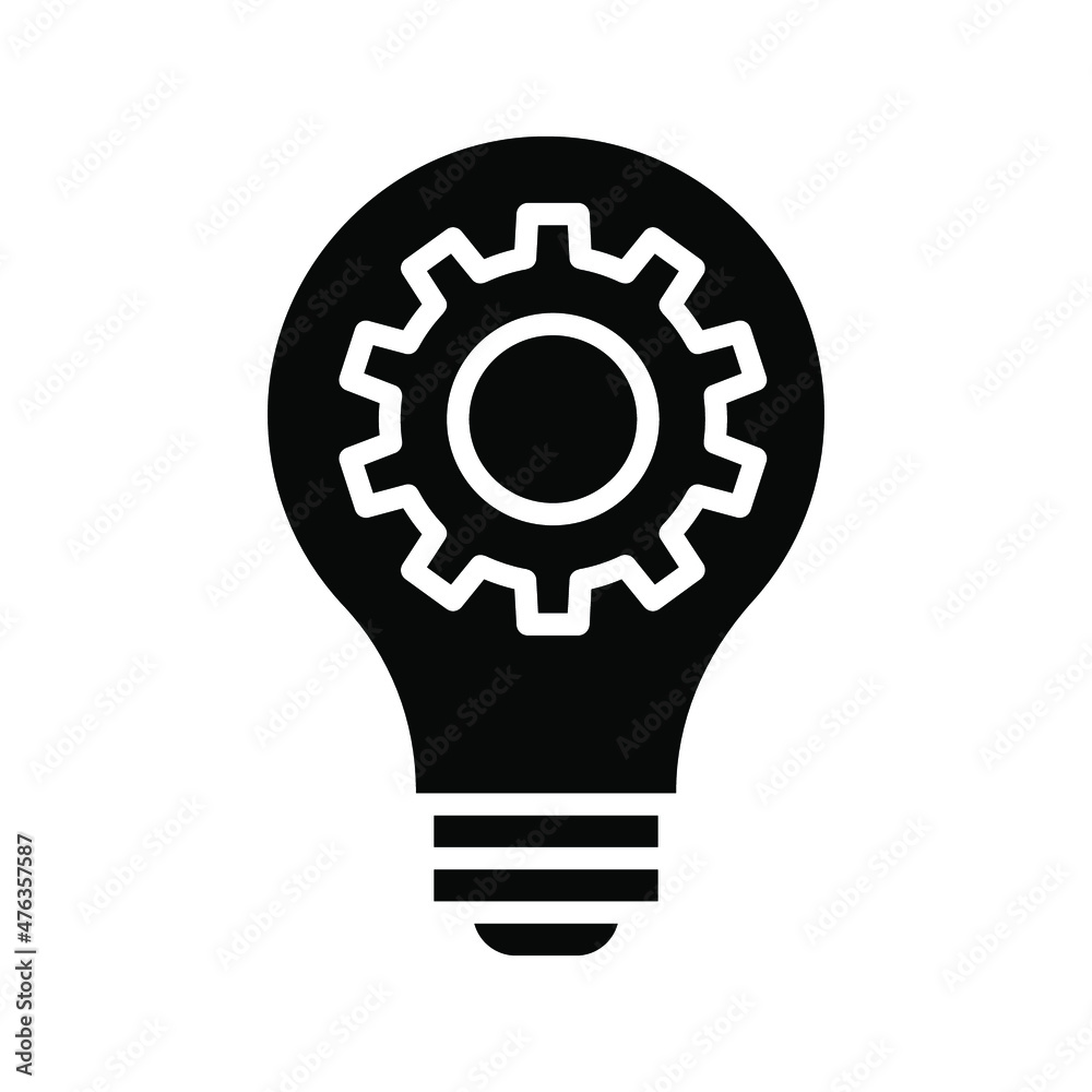 innovation icon. Light bulb and cog inside. Premium quality graphic design elemen color editable innovation icon. Light bulb and cog inside. Premium quality graphic design elemen color editable