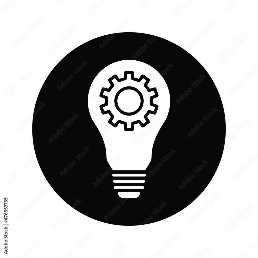 innovation icon. Light bulb and cog inside. Premium quality graphic design elemen color editable innovation icon. Light bulb and cog inside. Premium quality graphic design elemen color editable