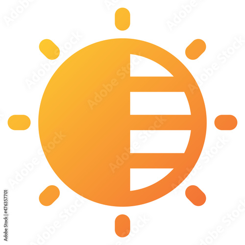 contrast icon illustration