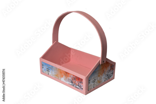 wooden box for hamper