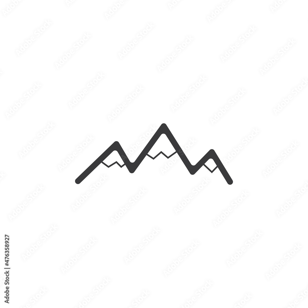 Mountain icon Logo Template Vector illustration design Mountain icon Logo Template Vector illustration design
