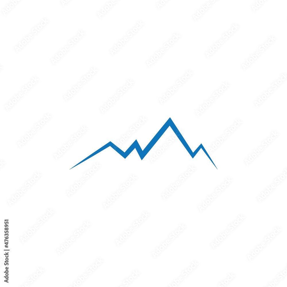 Mountain icon Logo Template Vector illustration design