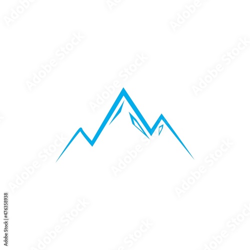 Mountain icon Logo Template Vector illustration design