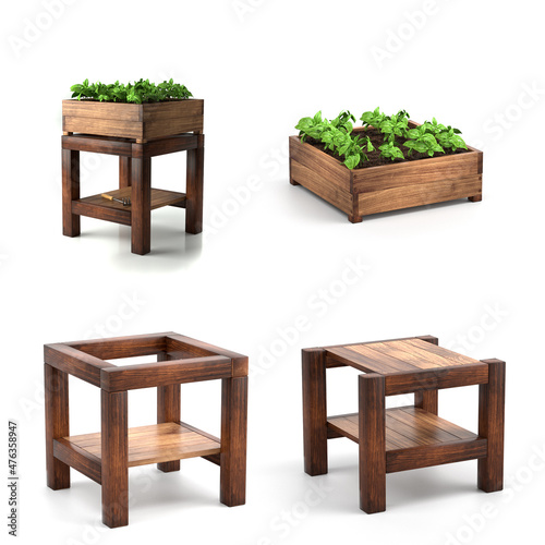 Wood furniture diy. Bed gardening