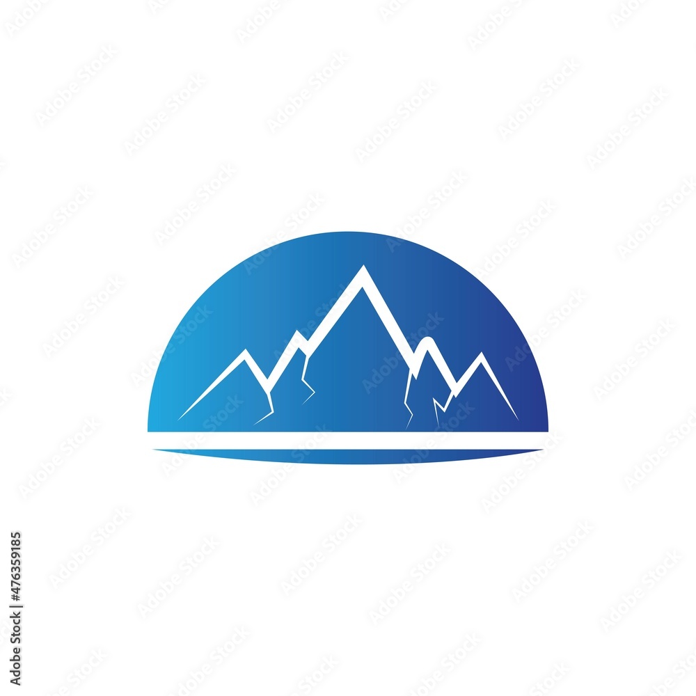 Mountain icon Logo Template Vector illustration design Mountain icon Logo Template Vector illustration design