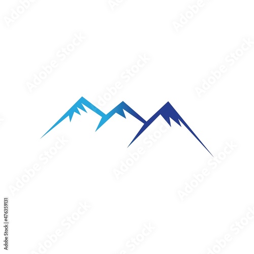 Mountain icon Logo Template Vector illustration design