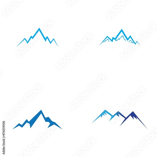 Mountain icon Logo Template Vector illustration design