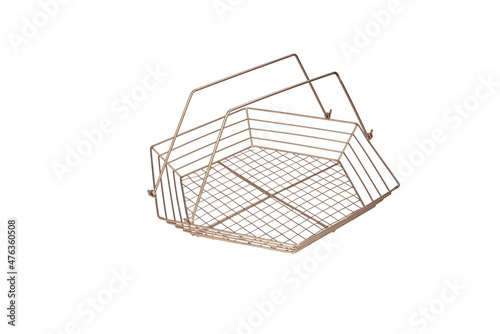 Net Mesh Hamper Basket with white background