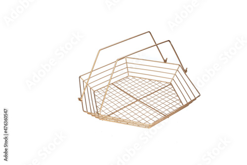 Hamper net Basket with white background