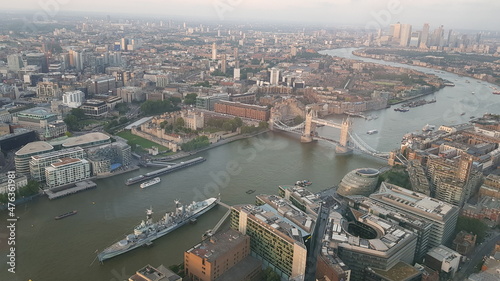 aerial view of the city