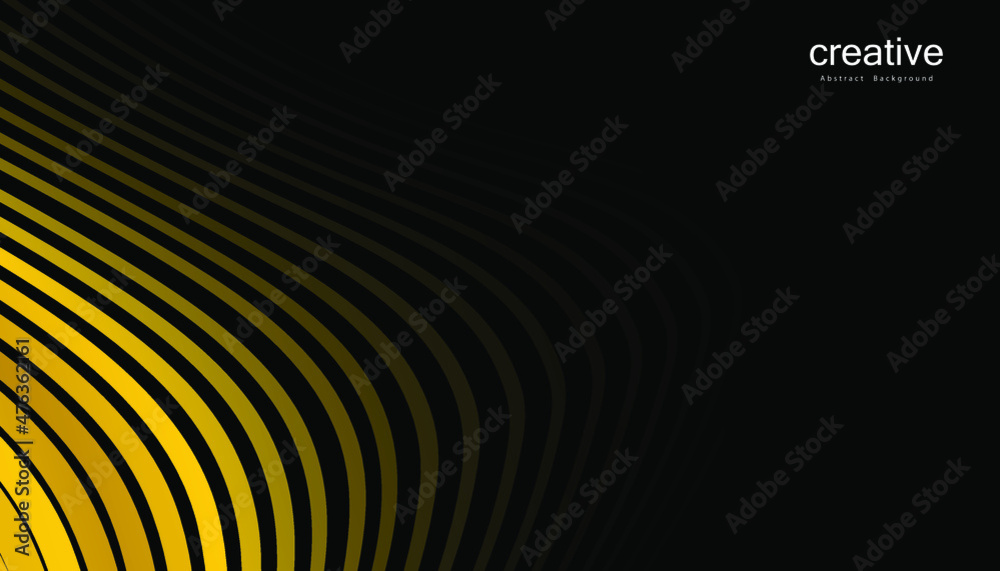 Abstract background with gold line wave. Lauxury style. Tech pattern. Curved wavy line, smooth stripe. Vector illustration. Abstract background with gold line wave. Lauxury style. Tech pattern. Curved wavy line, smooth stripe. Vector illustration.