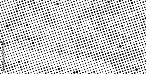 The halftone texture is monochrome. Vector chaotic background