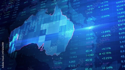 The growth rate of the stock market and the Australia economy