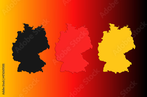 Deutschland in den Landesfarben
