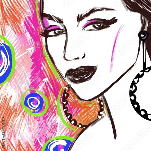 Woman popart