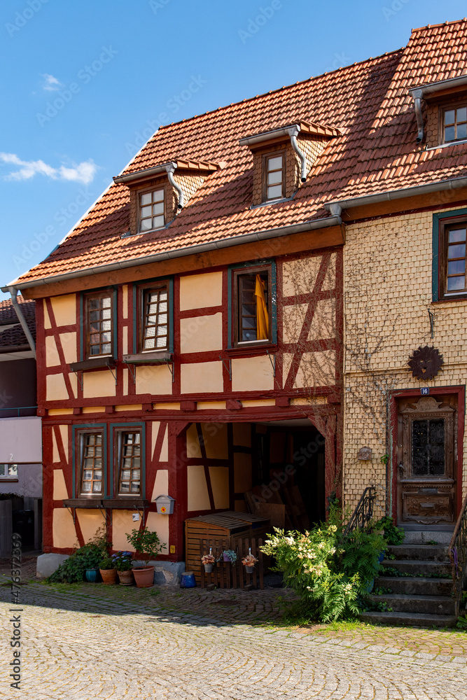 Fachwerkhaus in der Altstadt von Schlüchtern in Hessen in Deutschland