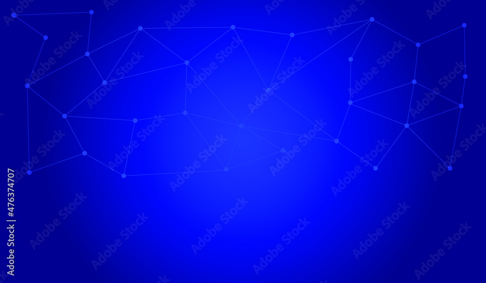 Website header or banner design with abstract geometric background and connecting dots and lines