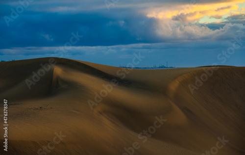 sand dunes and sky