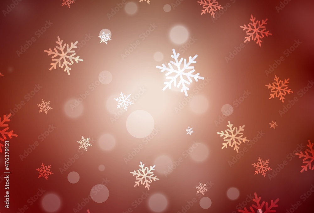 Dark Red, Yellow vector layout in New Year style.