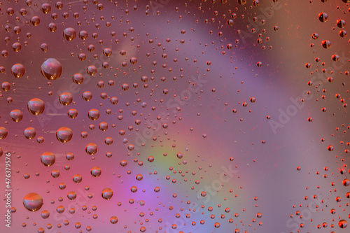 Abstract rainbow drops  can be used as background.