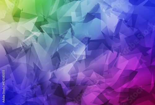 Light Multicolor vector polygon abstract backdrop.