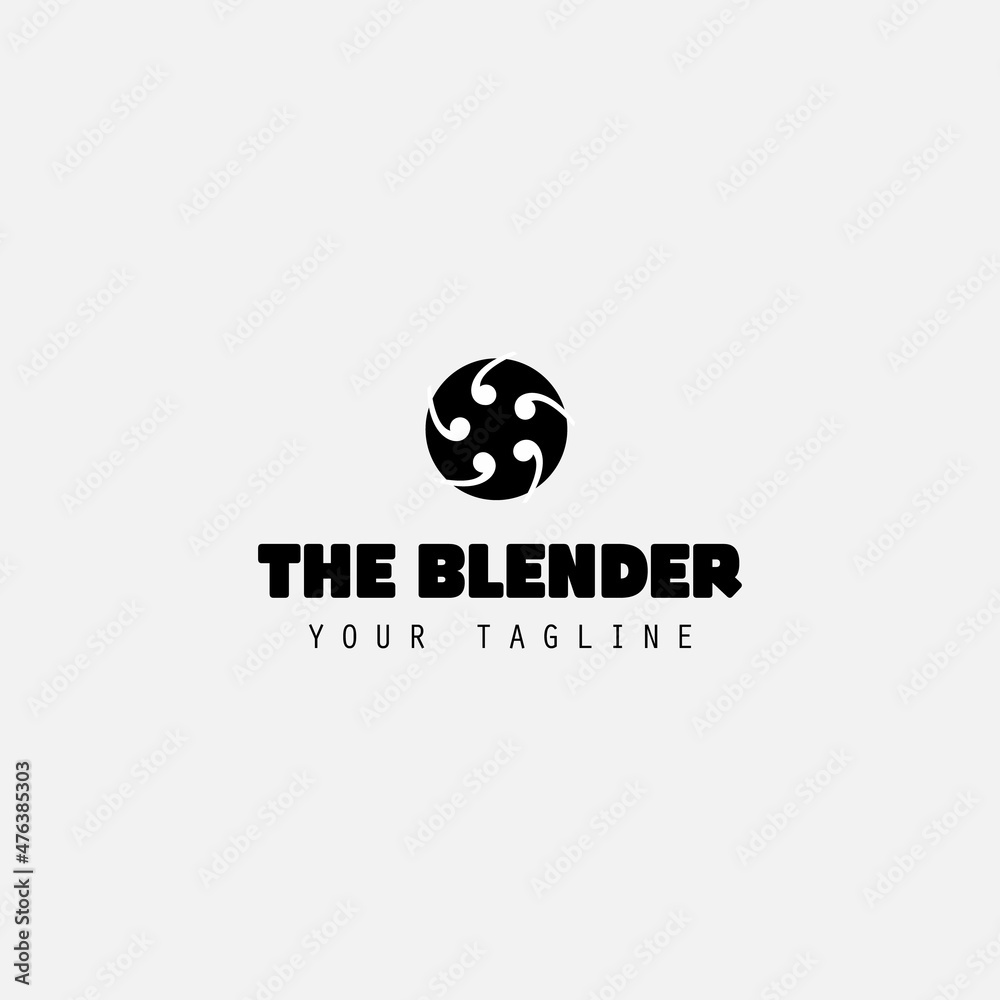 blender illustration logo design blender illustration logo design