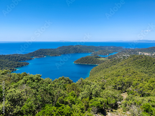 Mljet national park - natural beach, forest and lake - Croatia, Mediterranean sea © jzajic