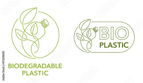 Recycle waste - Biodegradable plastic bottle