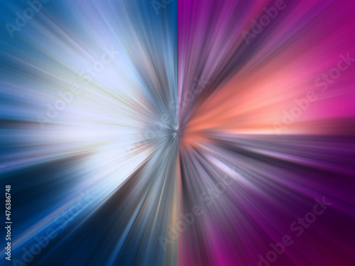 half two color and light speed motion background, object, decor, banner, template, copy space