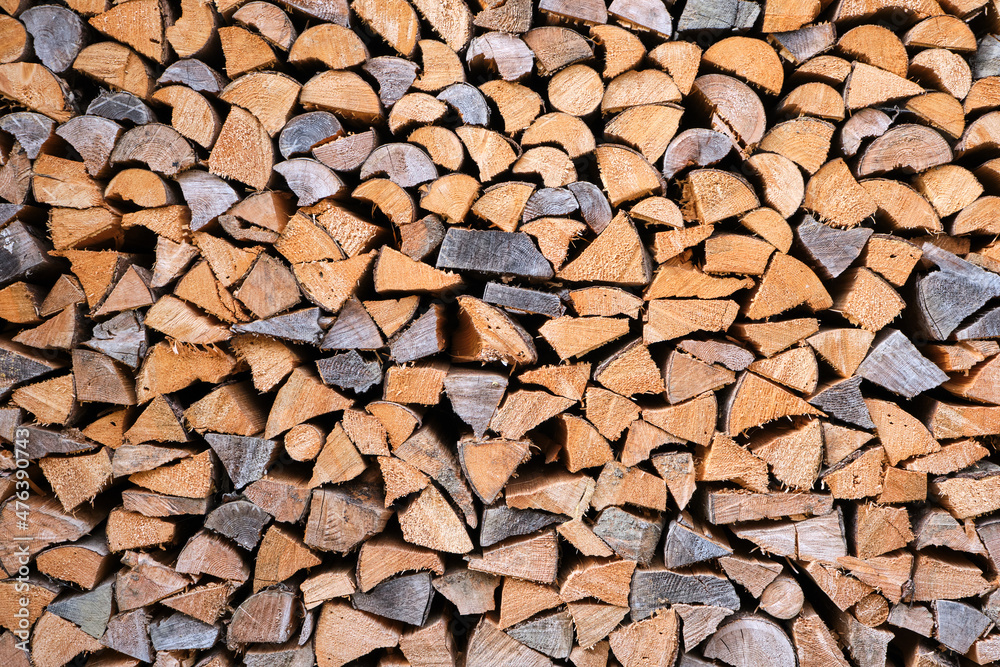 Background from a pile of firewood Background from a pile of firewood