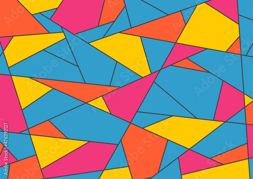 Minimalist background with colorful abstract geometric pattern