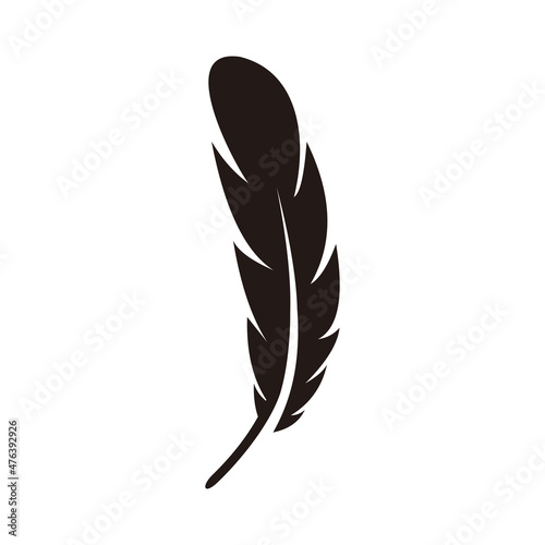 Feather icon vector sign illustration
