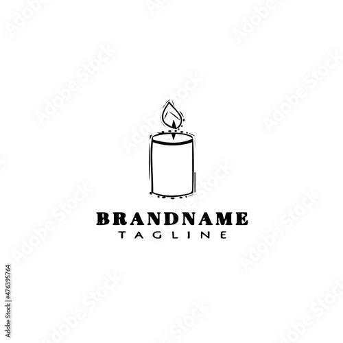 chandelier logo cartoon icon design template black isolated vector illustration