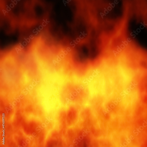 3D Rendering of Abstract Fire Flame