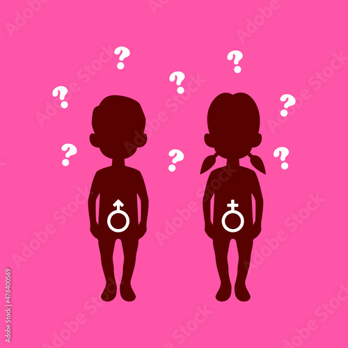 Cartoon Illustration Sex Education For Kids - Vector