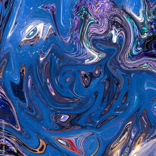 Abstract Starry Night Christmas Liquid Swirl Marble Marmer Background Pattern