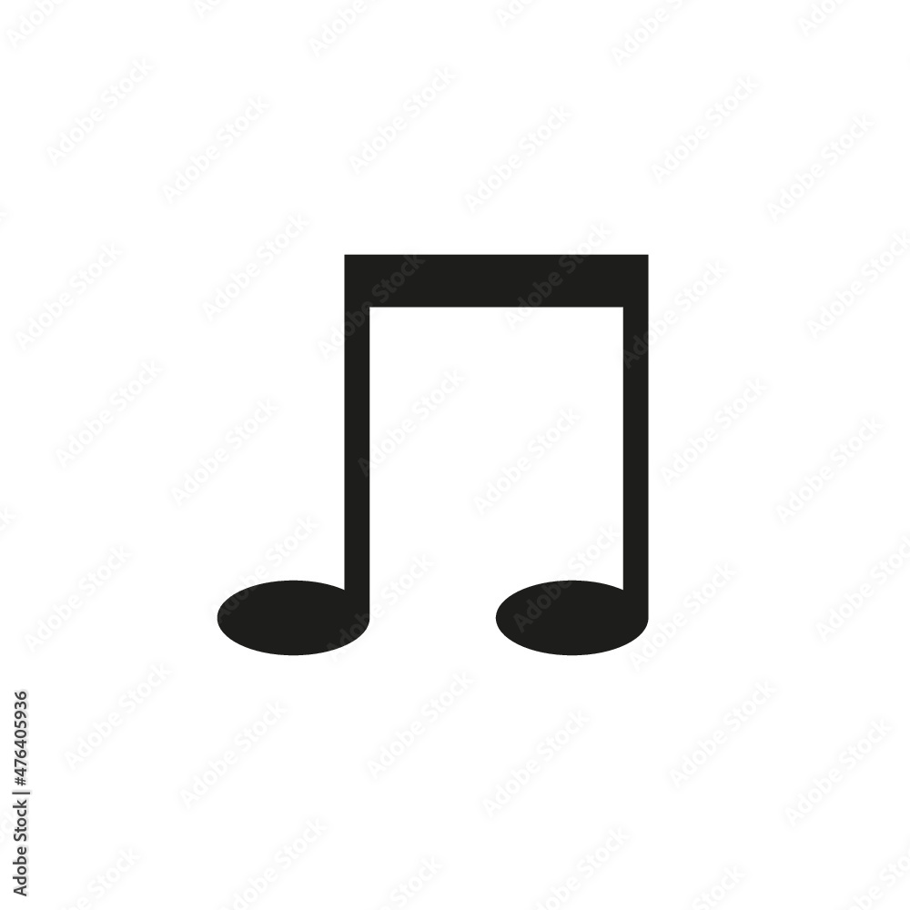 Double note / dobbel node, Vector Double note / dobbel node, Vector
