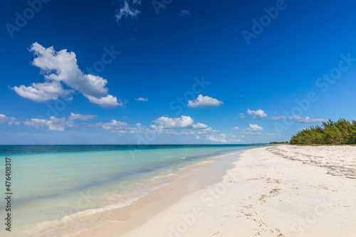 secluded white sand beach in the tropical Cayo Levisa Island in Cuba