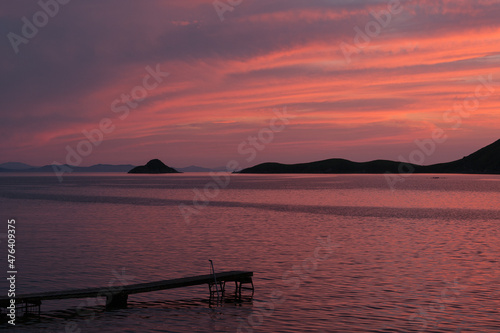 Sunset in Peter the Great Bay, Russia