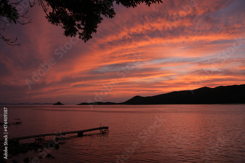 Sunset in Peter the Great Bay, Russia