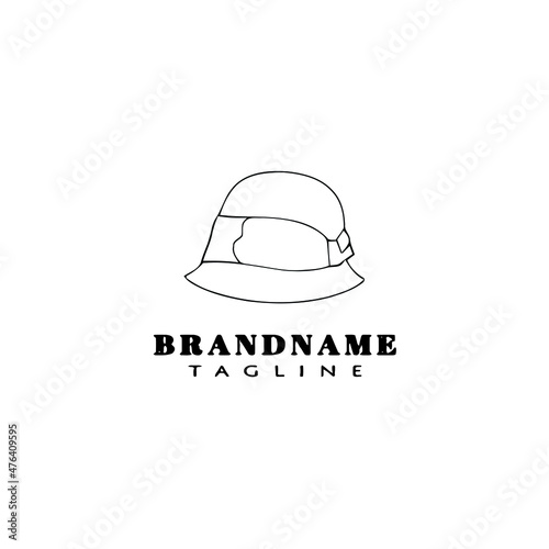 Obraz na płótnie kentucky derby hats logo icon cartoon design template black isolated vector illustration w salonie