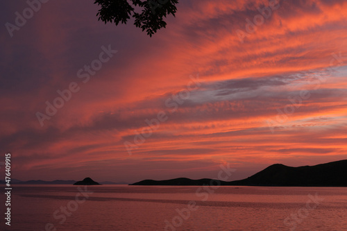 Sunset in Peter the Great Bay, Russia