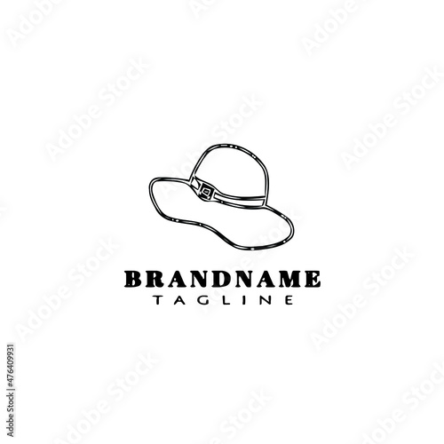 Obraz na płótnie kentucky derby hats logo icon design template black isolated vector illustration w salonie