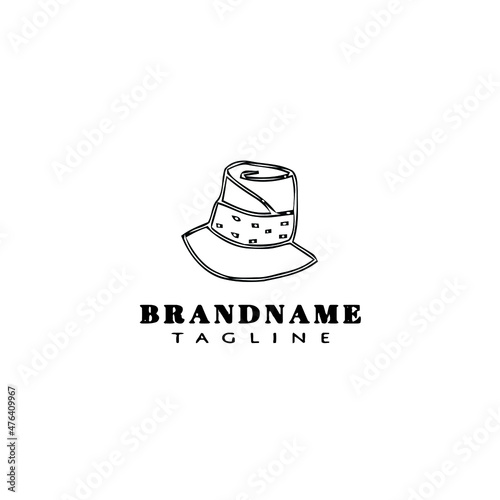 Obraz na płótnie kentucky derby hats logo icon design template black isolated vector illustration w salonie