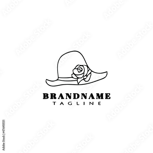 Obraz na płótnie kentucky derby hats logo icon design template black isolated vector illustration w salonie
