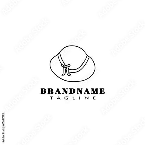 Obraz na płótnie kentucky derby hats logo icon design template black isolated vector illustration w salonie