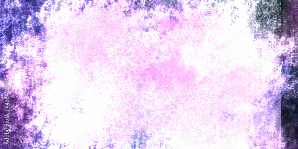 Abstract white purple painted brush painted paper texture background banner panorama. Abstract illustration pink background. Purple paper background.