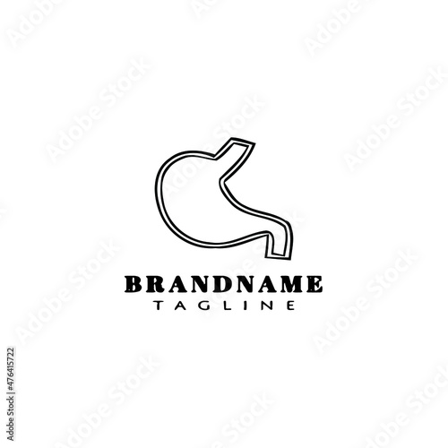 stomach care logo template icon simple illustration